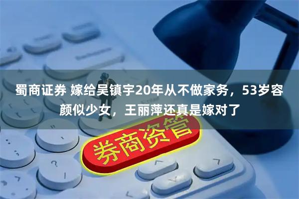 蜀商证券 嫁给吴镇宇20年从不做家务，53岁容颜似少女，王丽萍还真是嫁对了