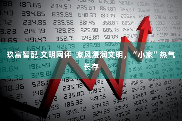 玖富智配 文明网评  家风浸润文明，“小家”热气长存