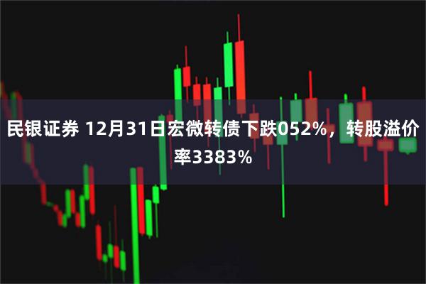 民银证券 12月31日宏微转债下跌052%，转股溢价率3383%